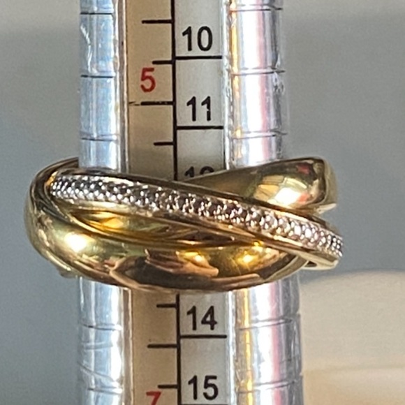 DIAMOND ACCENT 3 STACKED BAND RING - Picture 11 of 13